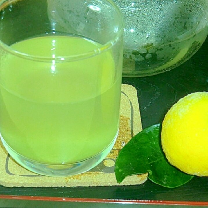 柚子JAMと緑茶のカクテル風